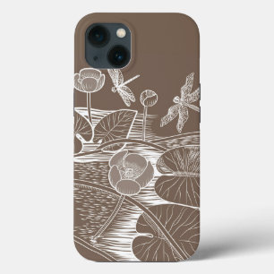 Waterlelbruine afbeelding Case-Mate iPhone case