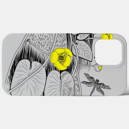 Waterlelengrafie Case-Mate iPhone Case (Achterkant (horizontaal))