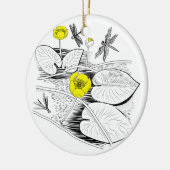 Waterlelengrafie Keramisch Ornament (Links)