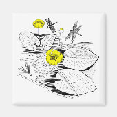 Waterlelengrafie Magneet (Voorkant)