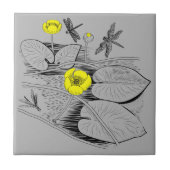 Waterlelengrafie Tegeltje (Voorkant)