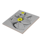 Waterlelengrafie Tegeltje (Zijkant)