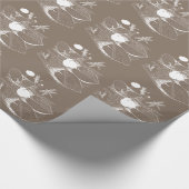 Waterlelengraving Cadeaupapier (Hoek)