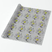 Waterlelengraving Cadeaupapier (Uitgerold)