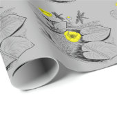 Waterlelengraving Cadeaupapier (Rol Hoek)