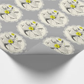 Waterlelengraving Cadeaupapier (Hoek)