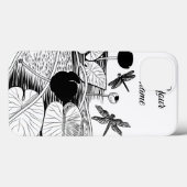 Waterlelengraving Case-Mate iPhone Case (Achterkant (horizontaal))