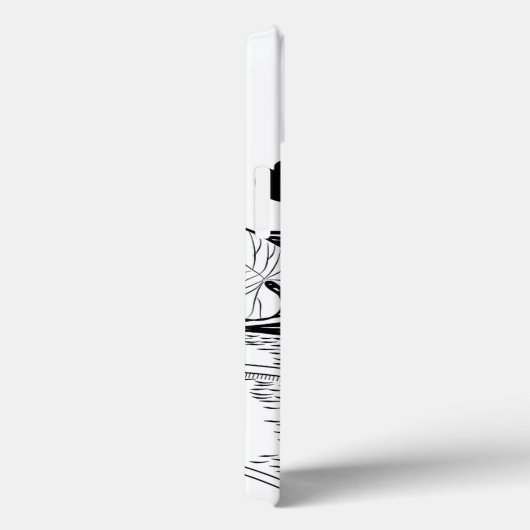 Waterlelengraving Case-Mate iPhone Case (Achterkant / Rechts)