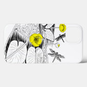 Waterlelengraving Case-Mate iPhone Case (Achterkant (horizontaal))
