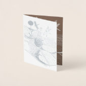 Waterlelengraving Folie Kaarten (Voorkant)