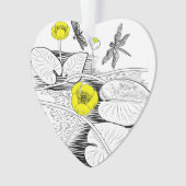 Waterlelengraving Ornament (voorkant)