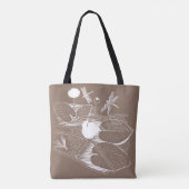 Waterlelengraving Tote Bag (Achterkant)