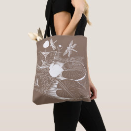 Waterlelengraving Tote Bag