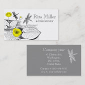 Waterlelengraving Visitekaartje (Voorkant / Achterkant)