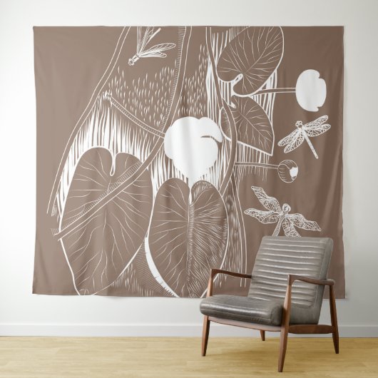 Waterlelengraving Wandkleed (In Situ (horizontaal))