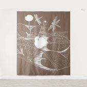 Waterlelengraving Wandkleed (Voorkant)