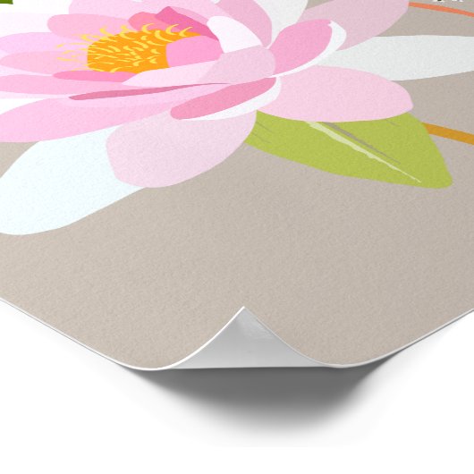 Waterlelie 01 poster (Hoek)