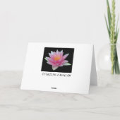Waterlelie blanco wenskaarten kaart (Achterkant)