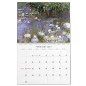 Waterlelie Bloem Landschappen Claude Monet Kalender (Feb 2027)