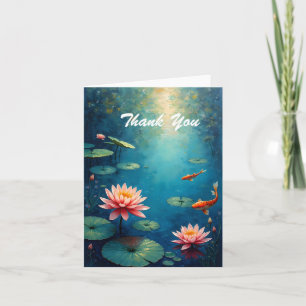Waterlelie Bloemen Bedankkaart