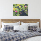 Waterlelie Bloemen Schilderen Canvas Afdruk (Insitu (Slaapkamer))
