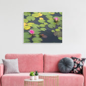 Waterlelie Bloemen Schilderen Canvas Afdruk (Insitu (Woonkamer))