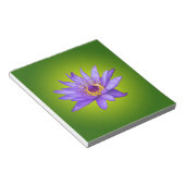 Waterlelie Bloemvijver Aquatische Paarse waterbloe Notitieblok (Schuin)