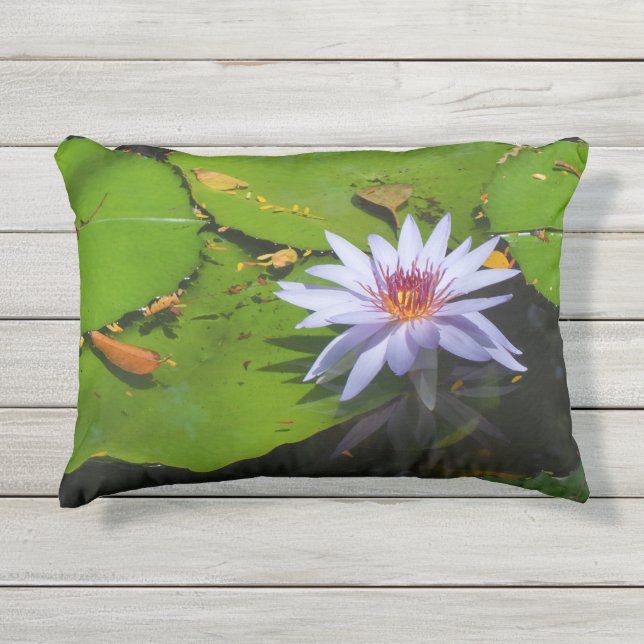 Waterlelie Botanische Kussen (Voorkant)