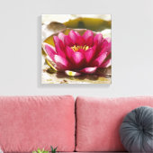 Waterlelie Canvas Afdruk (Insitu (Woonkamer))