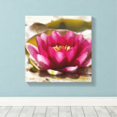 Waterlelie Canvas Afdruk (Insitu (Houten vloer))
