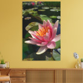 Waterlelie Canvas Afdruk (Insitu (Woonkamer))