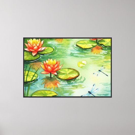 Waterlelie Canvas Afdruk (Voorkant)