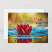 Waterlelie Dank je Postkaart (Voorkant / Achterkant)