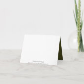 Waterlelie Elegant Eenvoudig Modern RSVP (Achterkant)