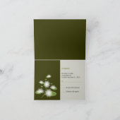Waterlelie Elegant Eenvoudig Modern RSVP (Binnen)