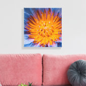 Waterlelie Gecentreerd Canvas Afdruk (Insitu (Woonkamer))