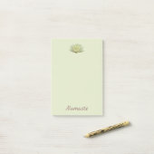 Waterlelie Gele Lotus Bloem Namaste Bord Groen Post-it® Notes (Op bureau)