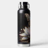 Waterlelie & Glittervlinder Waterfles (Voorkant)