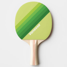 Waterlelie Groene Strepen met Naam Tafeltennisbatje
