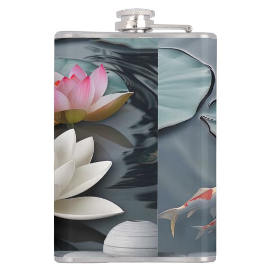 waterlelie heupfles (Achterkant)