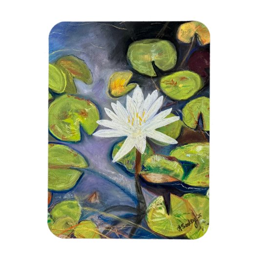 Waterlelie in bloei magneet (Verticaal)