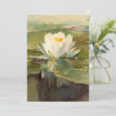 Waterlelie in zonlicht | John La Farge (Staand voorkant)