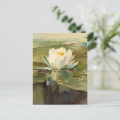 Waterlelie in zonlicht | John La Farge Briefkaart (Staand voorkant)