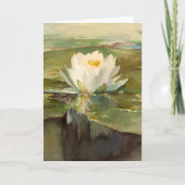 Waterlelie in zonlicht | John La Farge Kaart (Voorkant)