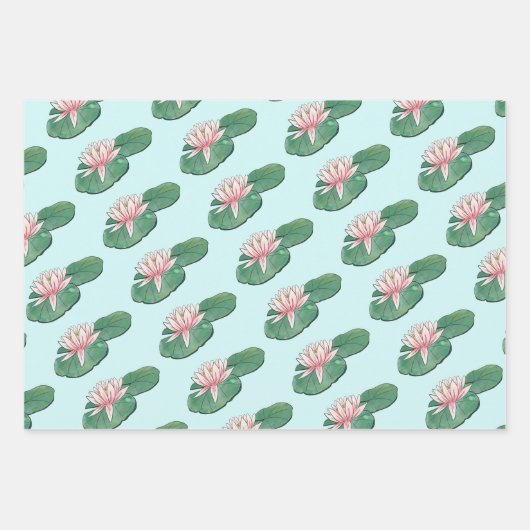 Waterlelie inpakpapier (Voorkant 2)