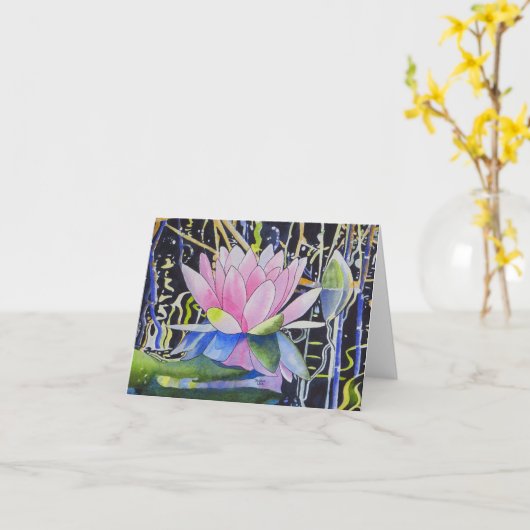 Waterlelie Kaart (Gele Bloem)