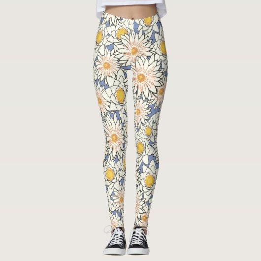 Waterlelie leggings (Voorkant)