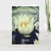 Waterlelie Lotusbloem Persoonlijke Verjaardagskaar Kaart (Voorkant)