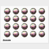 Waterlelie Reflecties Ronde Sticker (Vel)