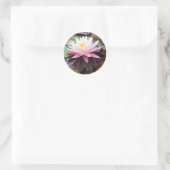 Waterlelie Reflecties Ronde Sticker (Tas)